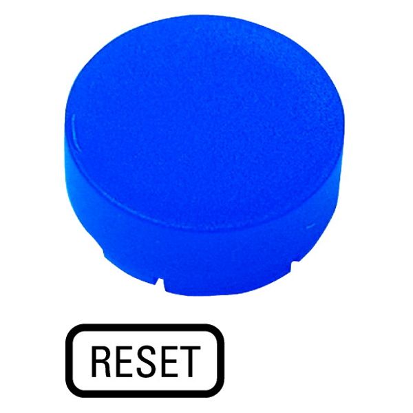 Button lens, raised blue, RESET image 1