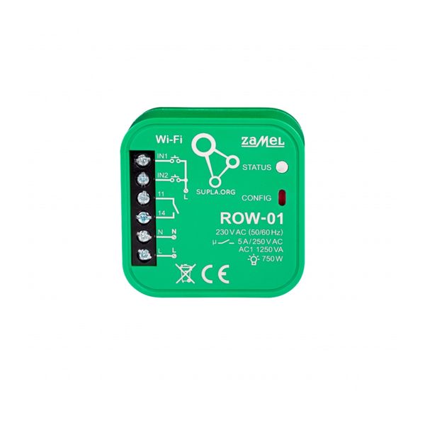 1-Channel bidirectional flush mounted Wi-Fi receiver type: ROW-01 image 1