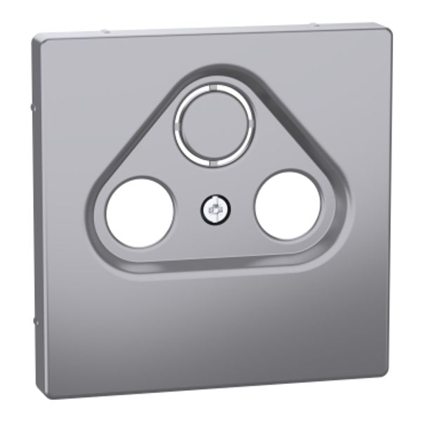 Central plate for antenna sock.-out.s 2/3 holes, stainless steel, System Design image 2