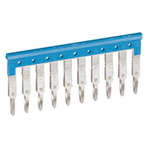 Bridging combs Viking 3 - equipotential - for 10 blocks with 6 mm pitch - blue image 1