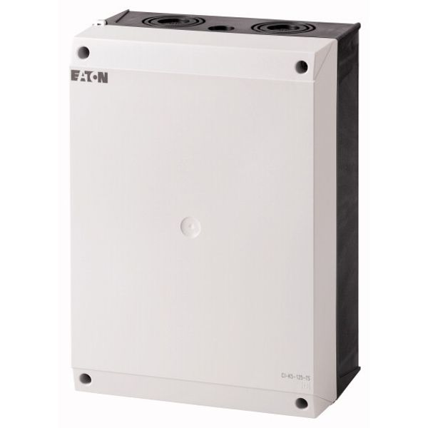 Insulated enclosure, HxWxD=160x100x100mm, +mounting plate image 1