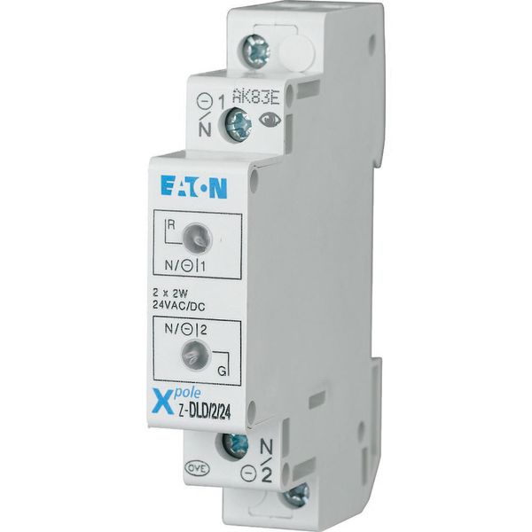 Twin light, 24AC/DC, white/white image 2