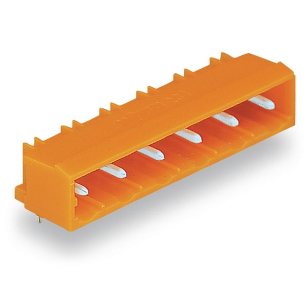 THT male header 1.2 x 1.2 mm solder pin angled orange image 1