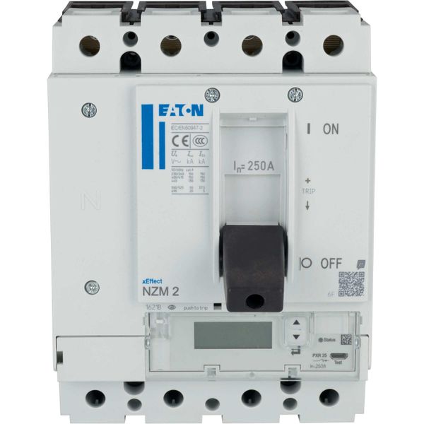 NZM2 PXR25 circuit breaker - integrated energy measurement class 1, 250A, 4p, variable, Screw terminal image 7