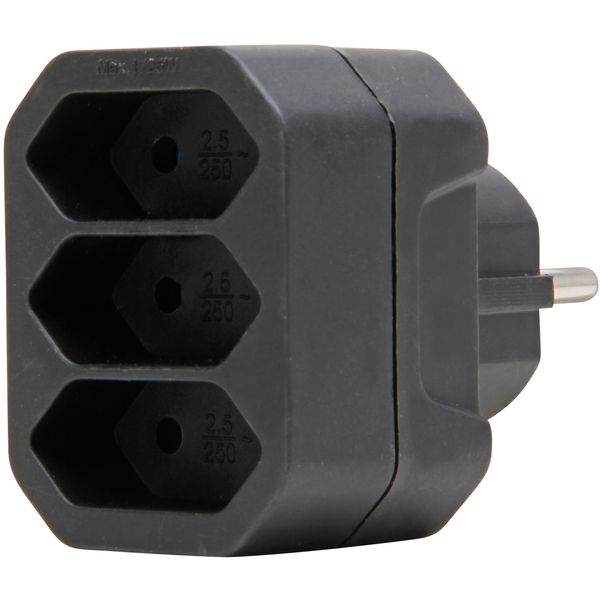 3way Euro - Adapter with shutter image 1