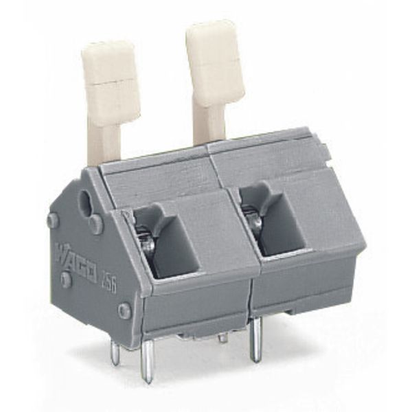 PCB terminal block;finger-operated levers;2.5 mm²;gray image 3