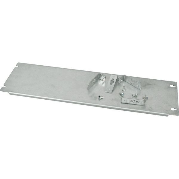 Mounting plate, +mounting kit, vertical, empty, HxW=250x600mm image 5