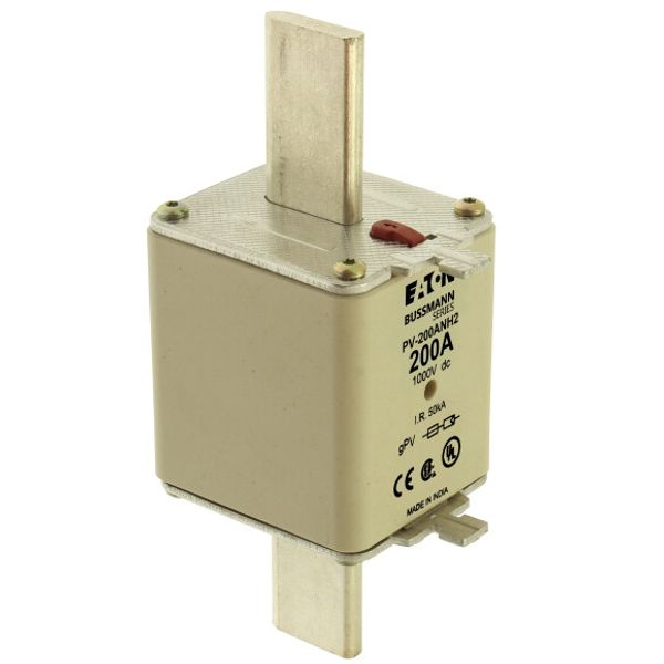 Fuse-link, high speed, 200 A, DC 1000 V, NH2, gPV, UL PV, UL, IEC, dual indicator image 5