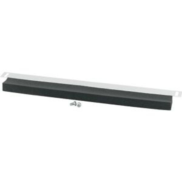 Bottom/Top coverstrip 75mm long, 35mm blind + 40mm foam gasket, IP20, for 1200mm Sectionwidth, grey image 2