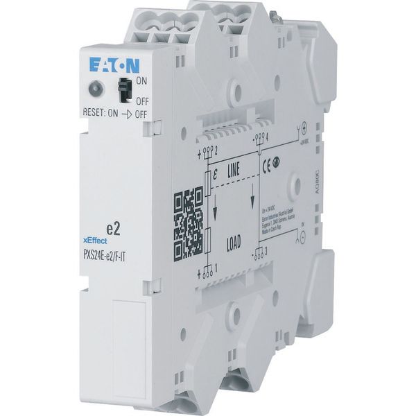 Electronic overcurrent protection for 24V DC, fix 4A with supply terminals image 2