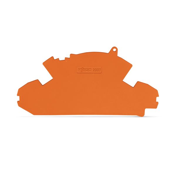 End plate 1.5 mm thick with lock-out seal option orange image 1