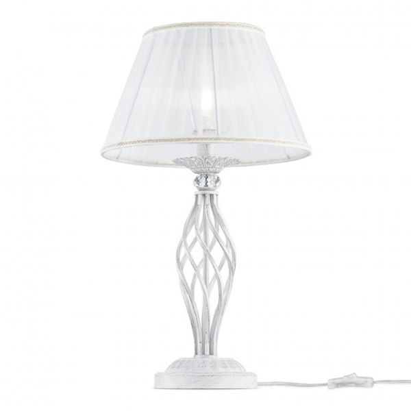 Elegant Grace Table Lamps White with Gold image 1