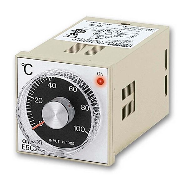 Temp. controller, LITE, 1/16 DIN, 48x48mm,Dial knob,On-Off Control,Pt1 image 3