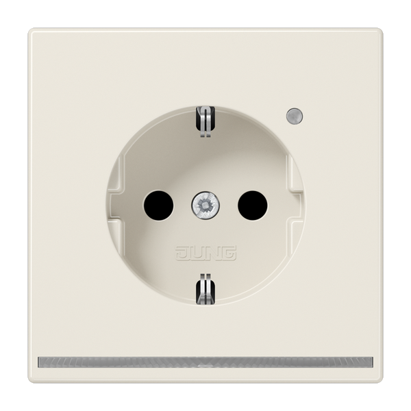 Schuko socket with LED pilot light LS1520-OLNW image 4