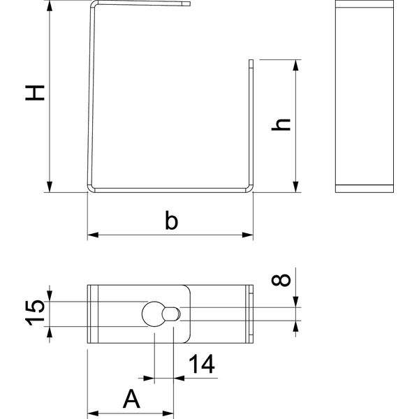 PLCD-SC1220 Separating clamp for PLCD D061220/PLCD D091220 116x80x35 image 2