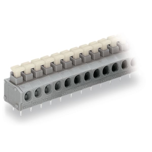 PCB terminal block push-button 1.5 mm² gray image 3