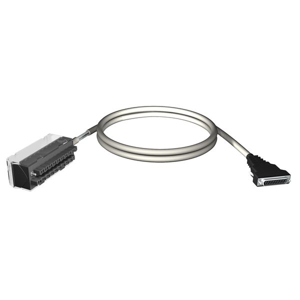 cord set - 20-way terminal - SUB-D25 connector - for X80 I/O - 1.5 m image 1