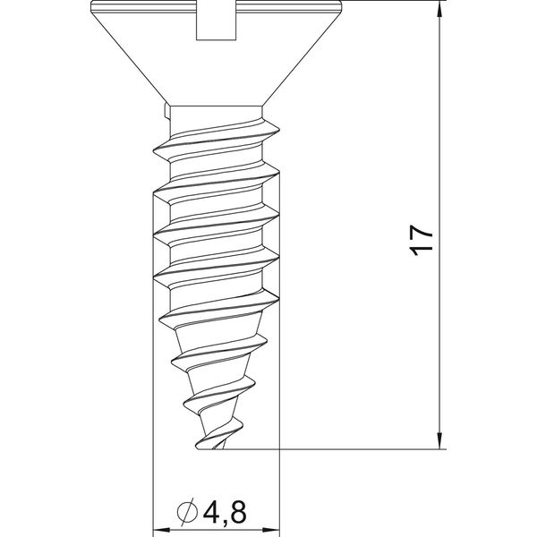 DBS BE Lid fastening screw for flushfloor trunking system image 2