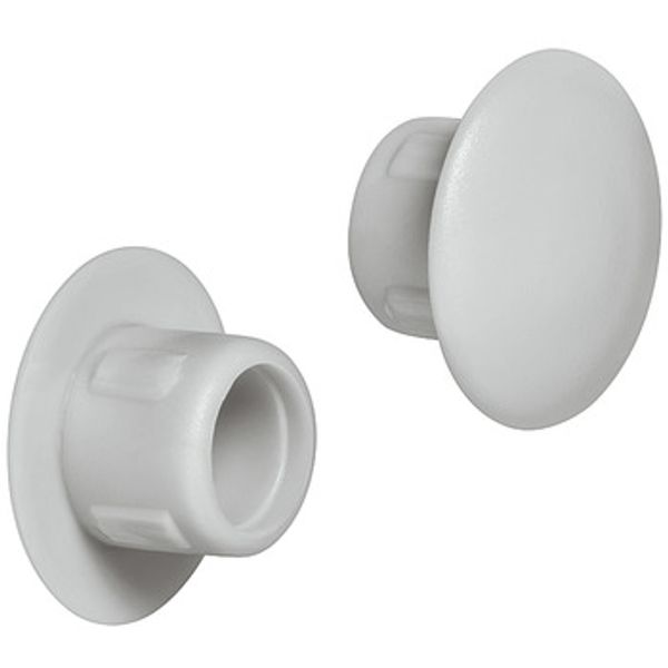 Plastic cover for DIN hole 108 mm GREY Ral 7035 image 1