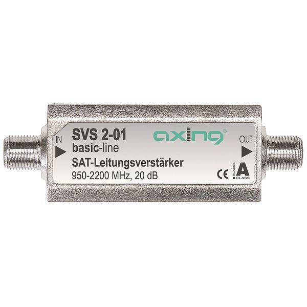 SAT Inline Amplifier 20dB, 950 - 2.200MHz, SVS 2-01 image 1