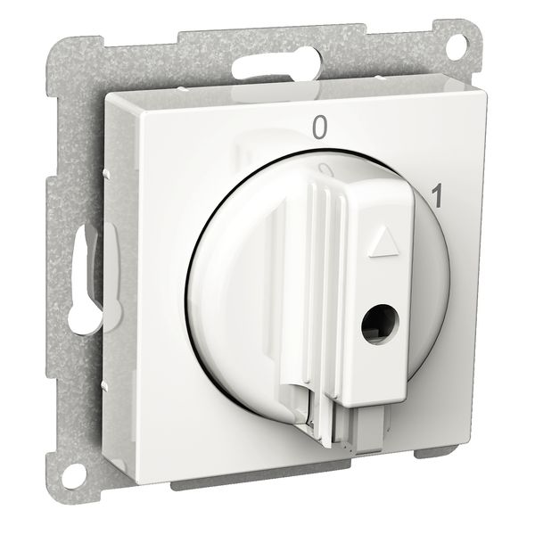 Exxact section switch 2-pole 0-1 white image 2