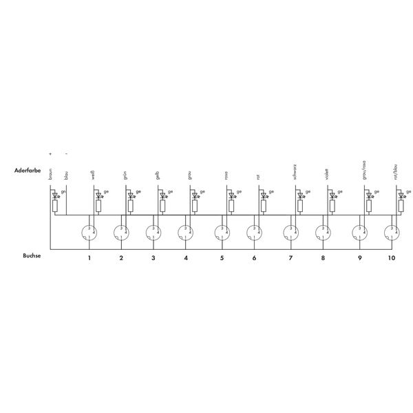 M8 sensor/actuator box 10-way 3-pole image 5