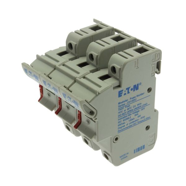Fuse-holder, low voltage, 50 A, AC 690 V, 14 x 51 mm, 3P, IEC, With indicator image 5