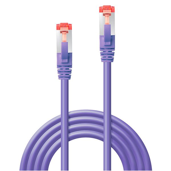 30m Cat.6 S/FTP Network Cable, Purple RJ45, M/M, 250MHz, Copper, 27AWG image 2