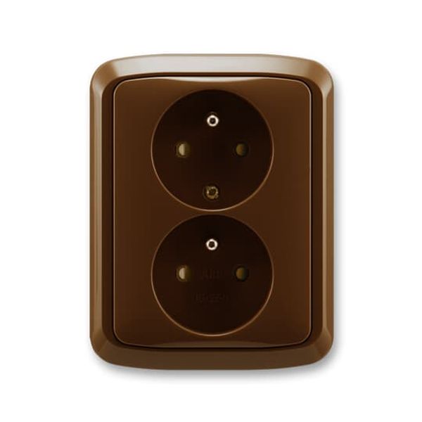 5583A-C02357 B Double socket outlet with earthing pins, shuttered, with turned upper cavity, with surge protection image 70