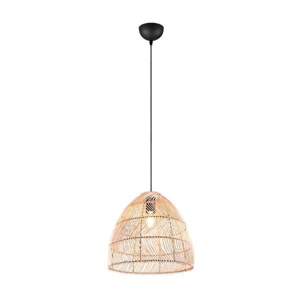 Rike pendant E27 rattan image 1