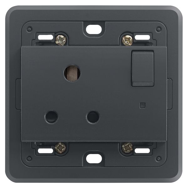 2P+E 5A English switch.socket+pilot grey image 1