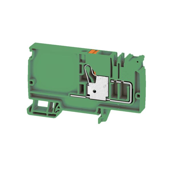 Supply terminal, 10 mm², 800 V, 57 A, green, Colour of operational ele image 1
