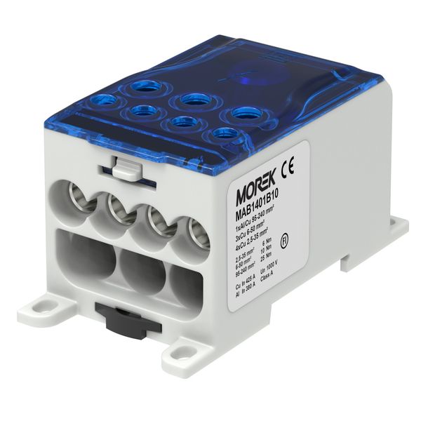 OJL400A blue in1xAl/Cu240 out 4x35/3x50mm² Distribution block image 1