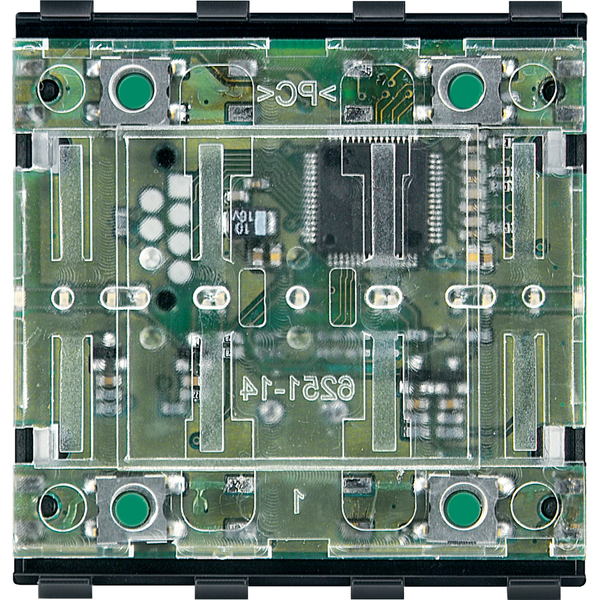 KNX push-button module, 2-gang, System M image 4