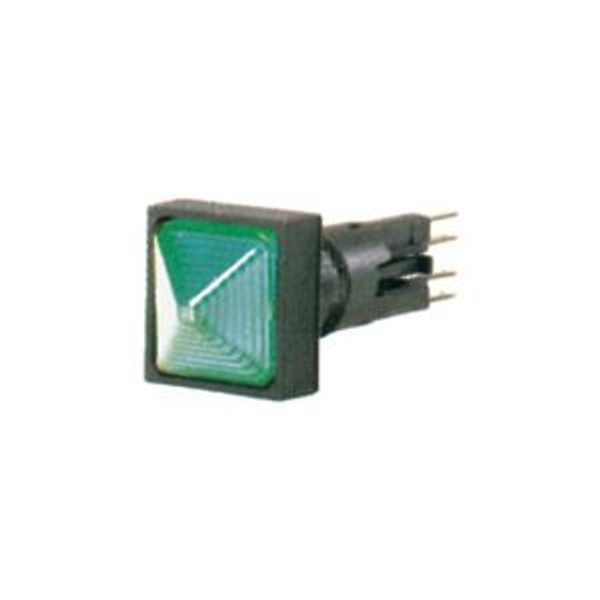 Indicator light, raised, green, +filament lamp, 24 V image 2