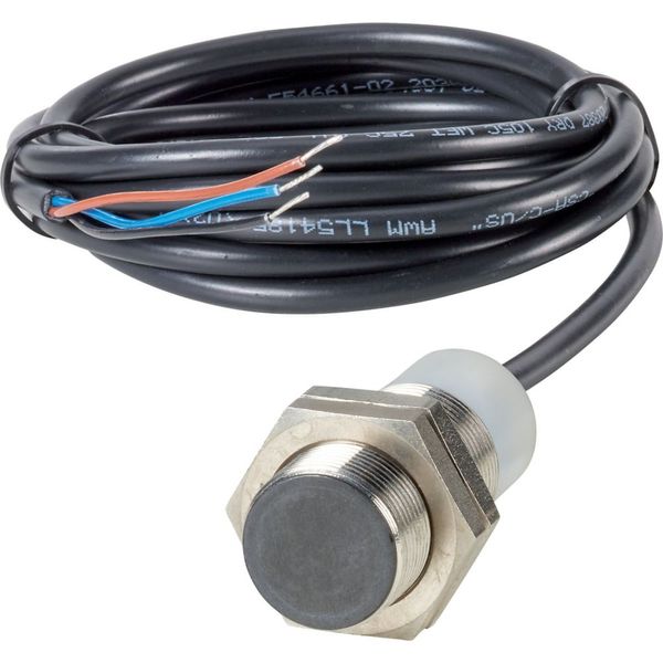 Proximity switch, E57P Performance Short Body Serie, 1 NC, 3-wire, 10 – 48 V DC, M18 x 1 mm, Sn= 5 mm, Flush, NPN, Stainless steel, 2 m connection cab image 2