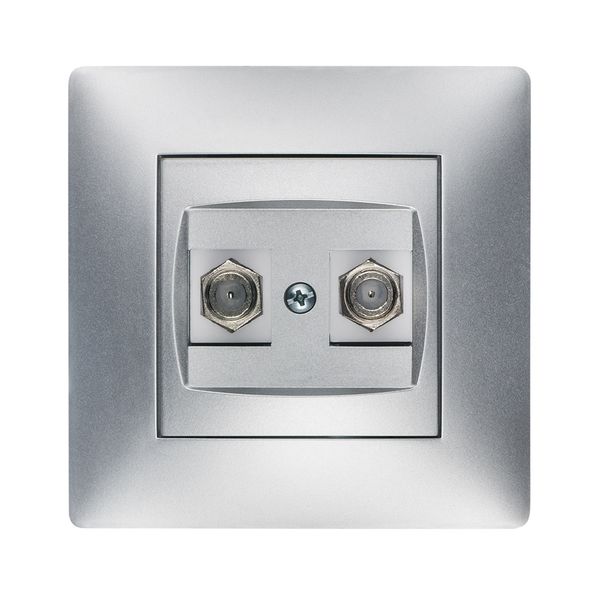 VOLANTE SOCKET 2xTV TYPE F-F image 1