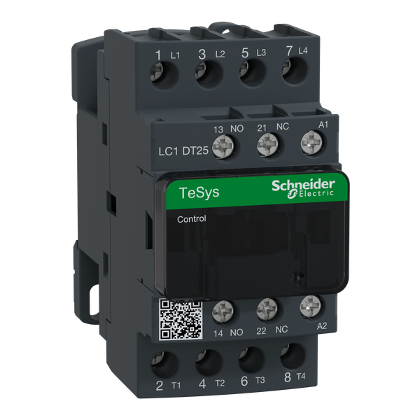 TeSys Deca contactor - 4P(4 NO) - AC-1 - = 440 V 25 A - 230 V AC 50/60 Hz coil image 6