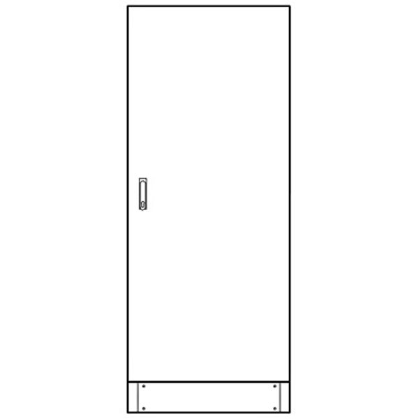 Leerverteiler 3-Feld, 2000x800x210mm mit Sockel, 1-trig image 1