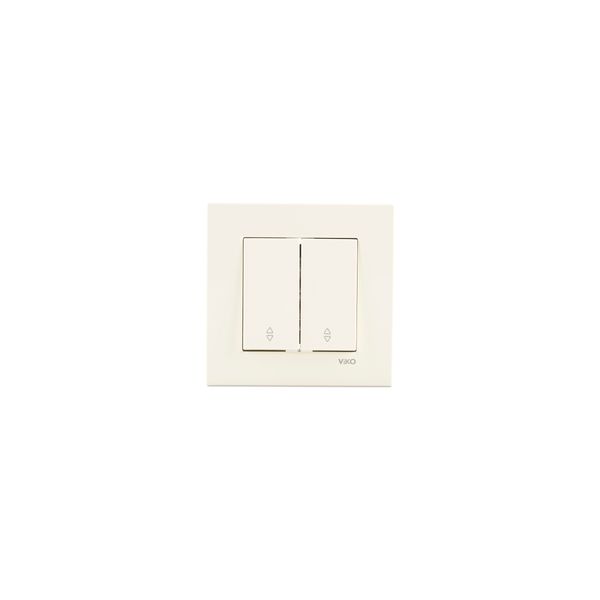 Karre Beige (Quick Connection) Two Gang Switch-Two Way Switch image 1
