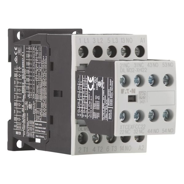 Contactor, 380 V 400 V 5.5 kW, 3 N/O, 2 NC, 24 V DC, DC operation, Screw terminals image 13