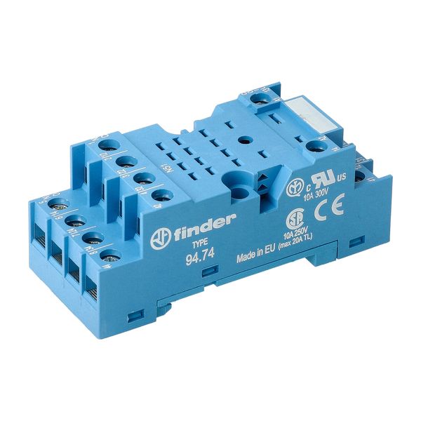 Screw socket blue for 35mm.rail, 55.32/4, 85.02/4 mod.99.01 (94.74) image 2