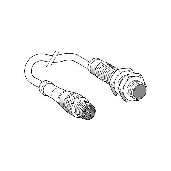 Inductive sensor XS1 M12 - L60mm - brass - Sn2mm - 12..24VDC - M12 image 1