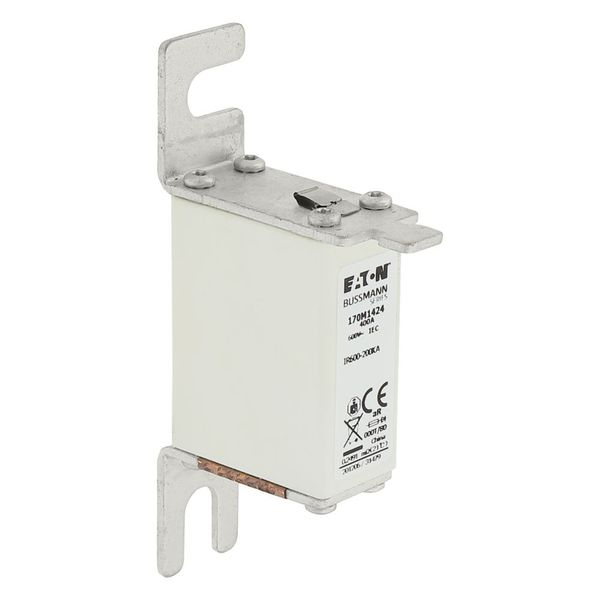 Fuse-link, high speed, 400 A, AC 600 V, size 000, 21 x 40 x 100 mm, aR, DIN, IEC, single indicator image 10