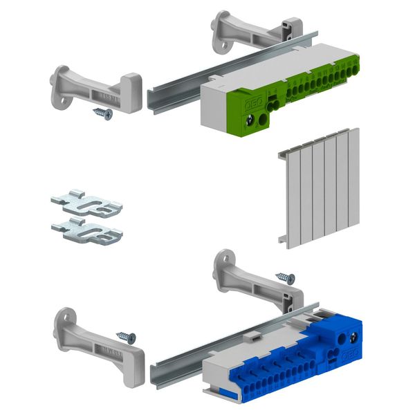 KLS-SDB 03S Terminal strip set with screwless terminals for SDB 03 image 1