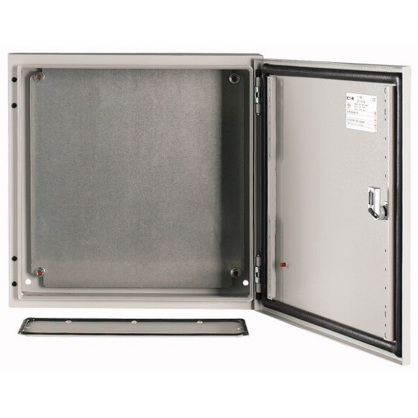 Wall enclosure with mounting plate, HxWxD=400x400x150mm image 1