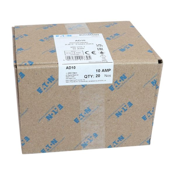 Fuse-link, low voltage, 10 A, AC 550 V, BS88, 21 x 129  mm, gL/gG, BS image 12