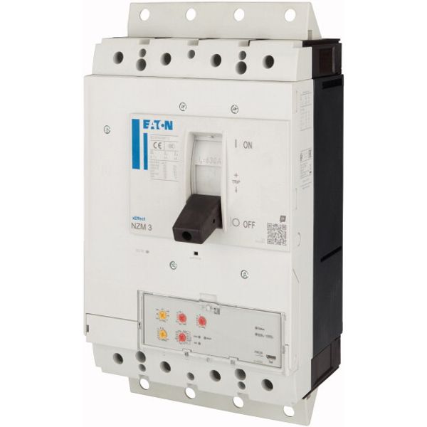 NZM3 PXR20 circuit breaker, 630A, 4p, plug-in technology image 4