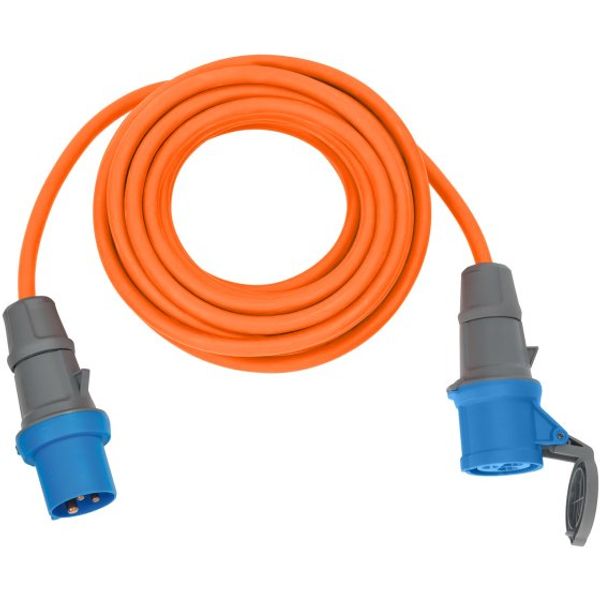 CEE Extension Cable IP44 for Camping/Maritim 10m H07RN-F 3G2.5 orange CEE 230V/16A plug and socket image 1