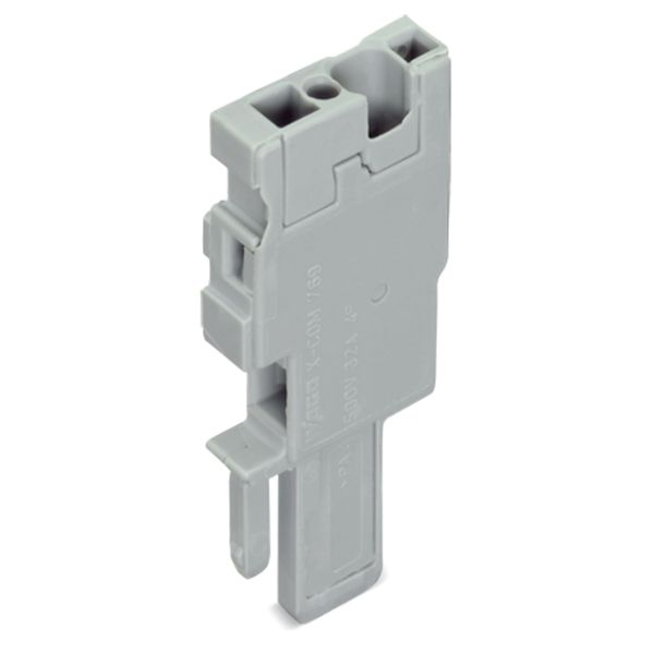 Start module for 1-conductor female connector CAGE CLAMP® 4 mm² gray image 1